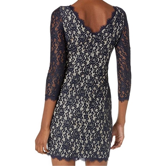 Eliza J Black Lace Whimsigoth Cocktail Party Fancy Dinner Bodycon Dress Sz 10 - Picture 8 of 13